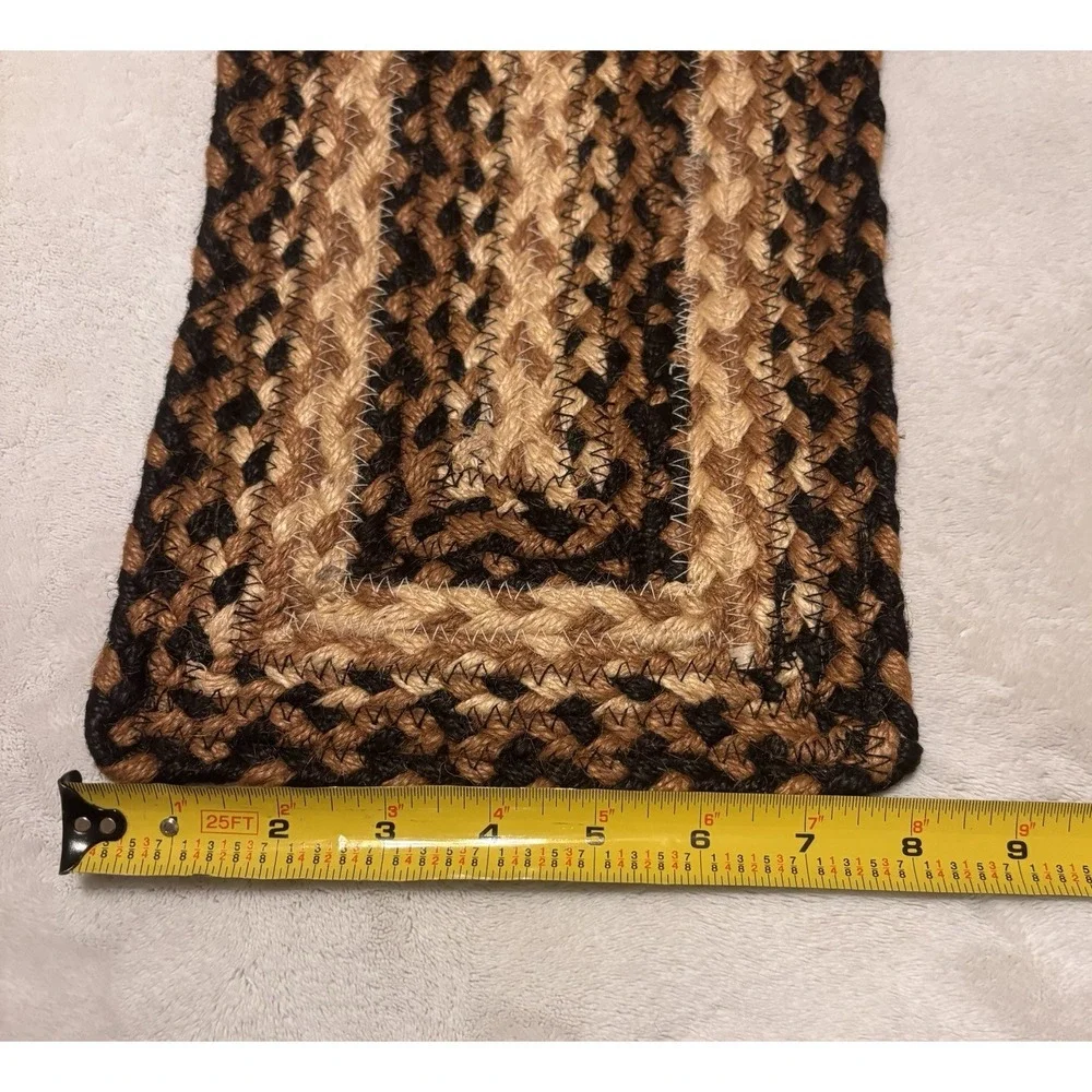 Rustic Jute Braided Small Table Runner Accent Mat 8
